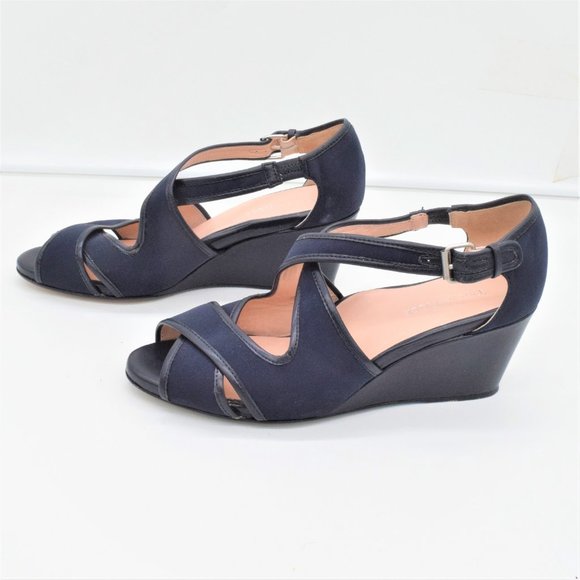 Taryn Rose Wedge Sandal Navy - Picture 5 of 12